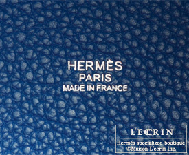 Hermes　Birkin bag 30　Rouge casaque/Blue thalassa　Clemence leather　Silver hardware