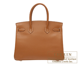 Hermes　Birkin bag 30　Gold　Epsom leather　Silver hardware