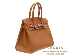 hermes birkin 30cm caramel epsom with silver hardware