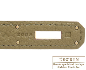 Hermes　Birkin bag 30　Lichen　Fjord leather　Gold hardware