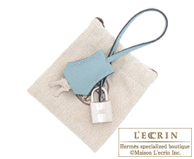 Hermes　Birkin bag 30　Ciel　Fjord leather　Silver hardware