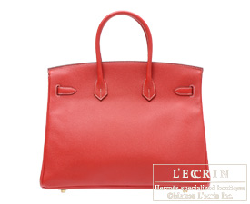Hermes　Candy　Birkin bag 35　Rouge casaque　Epsom leather　Champagne Gold hardware