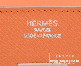 Hermes　Birkin bag 35　Mango　Epsom leather　Silver hardware