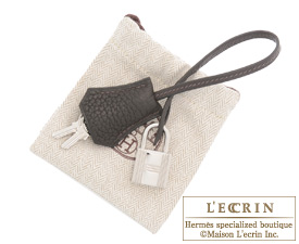 Hermes　Birkin bag 30　Ebene　Clemence leather　Silver hardware