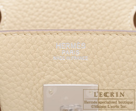 Hermes　Birkin bag 30　Parchemin　Clemence leather　Silver hardware
