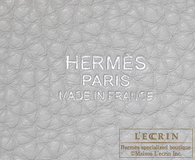 Hermes　Birkin bag 30　White/Pearl grey　Clemence leather　Silver hardware