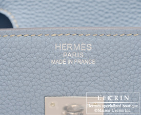 Hermes Birkin 30CM 35CM Togo Leather Flax Blue With Silver