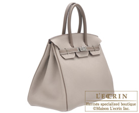 Hermes　Birkin bag 35　Gris tourterelle/Etoupe grey　Togo leather　Silver  hardware