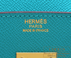 Hèrmes Bleu Paon Birkin 30cm of Epsom Leather with Gold Hardware