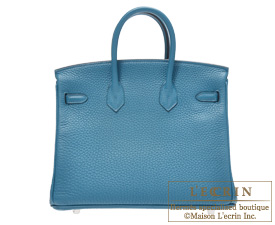 Hermes　Birkin bag 25　Cobalt　Togo leather　Silver hardware