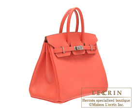 Hermes　Birkin bag 25　Rose jaipur　Epsom leather　Silver hardware