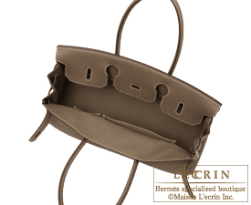 Hermes　JPG Shoulder　Birkin bag 30　Etoupe grey/Taupe grey　Togo leather　Silver hardware