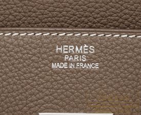 Hermes JPG Shoulder Birkin Etoupe Togo Leather