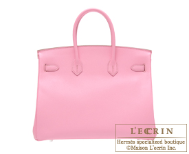 Hermes　Birkin bag 35　Pink　Epsom leather　Silver hardware 