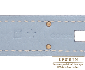Hermes　Birkin bag 30　Blue lin　Clemence leather　Gold hardware