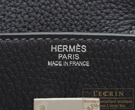Hermes　Birkin bag 30　Blue indigo　Togo leather　Silver hardware