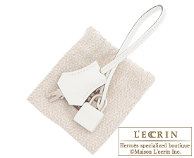 Hermes　Birkin bag 35　White/Bleu obscur/Rose jaipur　Clemence leather　Matt silver hardware