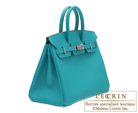Hermes　Birkin bag 25　Blue paon　Epsom leather　Silver hardware