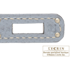 Hermes　Birkin bag 25　Blue lin　Epsom leather　Silver hardware