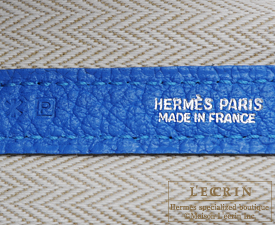 Hermes　Garden Party bag 30/TPM　Blue hydra　Fjord leather　Silver hardware