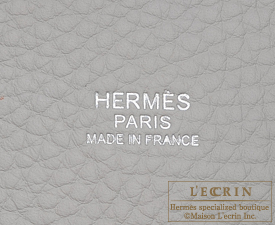 Hermes　Picotin Lock casaque bag 18/PM　Kraft/Pearl grey　Clemence leather　Silver hardware