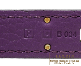 Hermes Birkin bag 35 Ultraviolet Clemence leather Gold hardware ...  