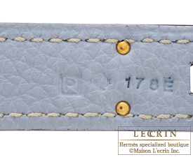 Hermes　Birkin bag 30　Blue lin　Togo leather　Gold hardware