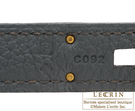 Hermes　Birkin bag 30　Blue orage　Togo leather　Gold hardware