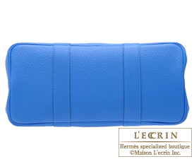 Hermes　Garden Party bag 36/PM　Blue hydra　Fjord leather　Silver hardware