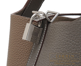 Hermes　Birkin bag 30　Etain/Etoupe grey　Clemence leather　Silver hardware