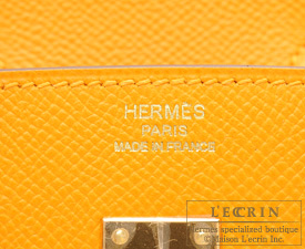Hermes　Birkin bag 25　Jaune d'or　Epsom leather　Gold hardware