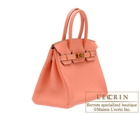 Hermes　Birkin bag 30　Crevette　Clemence leather　Gold hardware