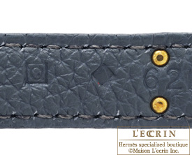 Hermes　Birkin bag 25　Blue orage　Togo leather　Gold hardware