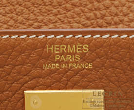 Hermes　Kelly bag 32　Gold　Togo leather　Gold hardware