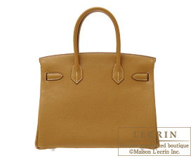 Hermes　Birkin bag 30　Kraft　Clemence leather　Silver hardware