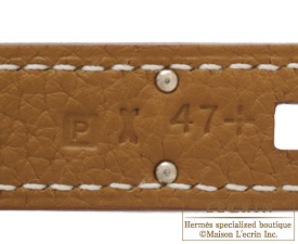 Hermes　Birkin bag 30　Kraft　Clemence leather　Silver hardware