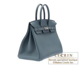 Hermes　Birkin bag 35　Blue orage/Dark blue　Togo leather　Silver hardware