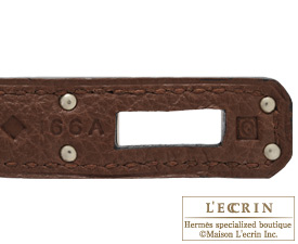 Hermes　Birkin bag 25　Brulee　Togo leather　Silver hardware