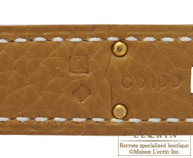 Hermes　Birkin bag 30　Kraft　Clemence leather　Gold hardware