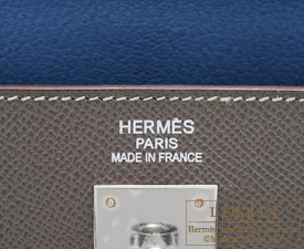 Hermes　Candy Kelly bag 35　Etain/Etain grey　Epsom leather　Silver hardware