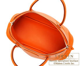 Hermes　Bolide bag 35　Orange　Clemence leather　Silver hardware