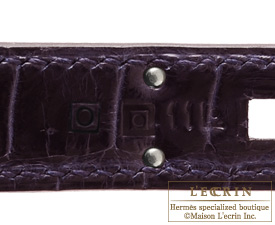 Hermes　Birkin bag 30　Amethyst　Matt niloticus crocodile skin　Silver hardware