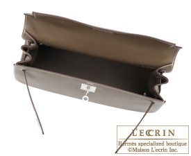 Hermes　Kelly bag 32　Etoupe/Taupe grey　Epsom leather　Silver hardware