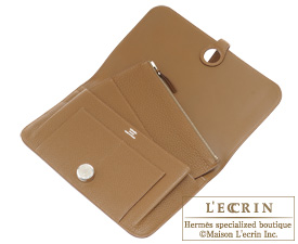 Hermes　Dogon GM　Alezan/Chestnut brown　Togo leather　Silver hardware