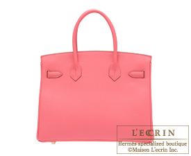 Hermes　Birkin bag 30　Rose lipstick　Togo leather　Gold hardware