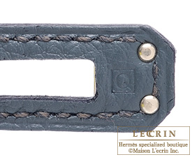Hermes　Birkin bag 25　Blue orage　Togo leather　Silver hardware