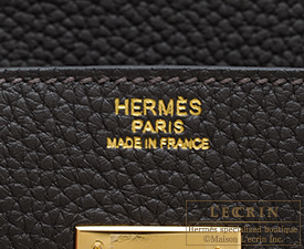 Hermes　Birkin bag 30　Ebene　Clemence leather　Gold hardware