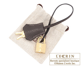 Hermes　Birkin bag 30　Ebene　Clemence leather　Gold hardware