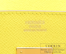 Hermes　Birkin bag 30　Soufre　Epsom leather　Gold hardware