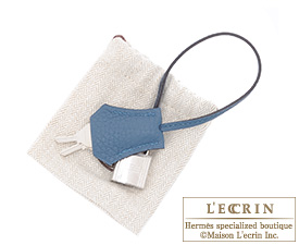 Hermes　Birkin bag 30　Blue tempete　Fjord leather　Silver hardware
